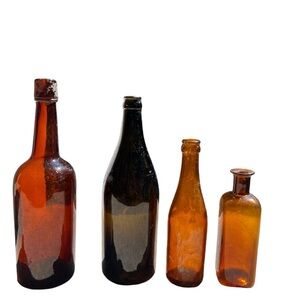 Antique Amber & Brown Bottles